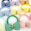 Baby Bowknot Opaska na głowę Śliczne nowonarodzone kabel dzianina Nylon Turban Photography Rekwizy