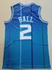 Men Basketball Lamelo Ball Jersey 2 Gordon Hayward 20 Terry Rozier 3 Larry Johnson 2 Muggsy Bogues 1 Alonzo Mourning 33 Vintage All Stitched Basketball Jerseys