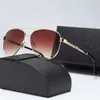 Luxus-Designer-polarisierte Sonnenbrille mit rundem quadratischem Rahmen für Herren und Damen, universelle Sonnenbrillen, Retro-Modemarke, vergoldet 13008