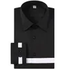 Chemises habillées pour hommes Mode masculine Individualité rayée imprimée à manches longues Coupe standard Boutonnée Blouse décontractée Hauts Chemise pour hommes Vere22