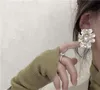 Stud Korean Romantic Style Square Flower Earrings Moon Petal For Women Girl JewelryStud