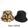 Four Seasons Women's Sunflower Print Bucket Hat Big Brim Fashion Simple Sun Hat Inventory GCE13842