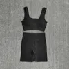 WAREBALL 2PCS Women Yoga Set Gym Sexy Bra Seamless Sports Shorts Workout Running Clothing Wear Athletic Sport Suit 220330