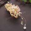 Flower Butterfly Tassel Hair Clips estilo Hanfu Acessórios para cabelos Alia