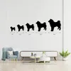 Plaque murale en métal Shiba Inu | Décor mural de silhouette de race de chien | Décor extérieur intérieur