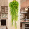 Guirnaldas de flores decorativas 80 cm 1 pieza de vid artificial hoja de hiedra plantas falsas guirnalda verde decoración del banquete de boda en casa decorativa