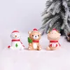 Interiördekorationer Bilharts Hantverk Santa Claus Christmas Tree Elk Decoration Mini Doll Accessories OrnamentSinterior