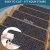 Carpets 1pcs Anti-slip Stair Tread Carpet Self-adhesive Floor Mat Printied Step Staircase Protection Pads Home Decor Machine WashableCarpets