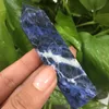 Decorative Objects & Figurines Natural Blue Sodalite Crystal Gemstone Point Polished Stone Single Points Healing Wands