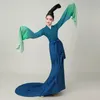 여성 무대가 고전 댄스 의류 축제 파티 성능 의상을 입고 멋진 오리엔탈 고 고푸 민속 춤 드레스