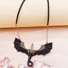 Pendant Necklaces Punk Retro Gothic Jewelry Antique Black Gold Dragon Necklace Vintage Pterosaur Charm Women Man Gift Drop ShipPen282s