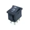 Schalter KCD1 Mini Schwarz 3 Pin / 6 Ein/Aus/Ein Wippe AC 6A/250V10A/125VSchalter