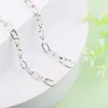 Chains Signature Me Link Chain Necklaces 100% Authentic Sterling-Silver-Jewelry For Women Godl22