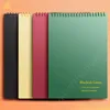 NoteBooks A5 / B5,80 Sheetsスクールオフィス、市松模様のプランナーメモ帳Agenda Flipbook 220401