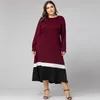 burgundy plus size платье