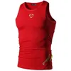 jeansian Sport Tank Tops Tanktops Sleeveless Shirts Running Grym Workout Fitness Slim Compression LSL3306 Red2 220421