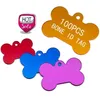 100 st personaliserad lasergravering PET Namn ID-tagg Anti-Lost Anpassad hund Cat Collar Valpens typskylt Pendant 220510