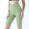 Yoga Outfits Solid Biker High Waist Sporting Gym Shorts Fitness Push Up Tight Breathable Stretchy Workout Active Wear