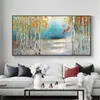 Modern Abstract Art Trees Oil Painting Wall Art Canvas Painting Posters and Print Nordoc Picture For Living Room Home Decor