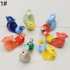 Water Bird Whistle Ceramic Clay Waterbird Noise Maker Whistle Kids Bathing Birds Whistles Christmas Party Gift Home Craft Decor BH7124 TYJ