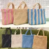 Designer tassen zomer beddengoed tas stro voor vrouwen 2022 luxe handtassen breien dame hand raffia meisje schouder Messenger vakantie strand gehaakte portemonnee tote dicky0750