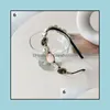 Headbands Hair Jewelry Elegant Rhinestone Accessories Handmade Luxury Vintage Thin Edge Hoop Baroque Crystal Pearl Hairbands Drop Delivery 2