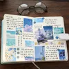 Gift Wrap 100 Pcs/lot INS Stickers Book Adhesive Diy Labels Beautiful Natural Scenery Decorative Scrapbooking Material Assorted Sticker