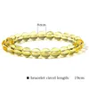 Bracelets porte-bonheur Citrines naturelles perles Bracelet femmes hommes jaune Quartz bijoux citrine cristal BraceletCharmCharm