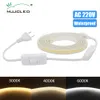 AC 220V COB LED 스트립 라이트 방수 LED 리본 288LEDS/M 고밀도 유연성 및 밝기 3000K 4000K 6000K 테이프