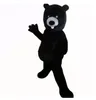 Costumes de mascotte d'ours noir chaud costume de personnage de dessin animé pour adultes tenue de noël Halloween déguisement fête d'anniversaire