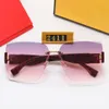 2023 Brand design luxury Sunglasses women men designer Good Quality Fashion metal Oversized sun glasses vintage female male UV400 With Case