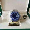 Perfect Men Watch N V12 116619 Blue Dial 904L Ceramiczny Sapphire Waterproof 3135 Ruch Automatyczne mechaniczne zegarki męskie zegarki z oryginalnymi papierami pudełkami