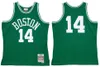 Anpassad Bob Cousy Basketball Jersey S-6XL Mitchell Ness 1962-63 Mesh Hardwoods Classics Retro Version Men Women Youth Jerseys