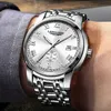 Mode Herren Edelstahl Uhren Luxus Männer Business Kalender Quarz Armbanduhr Mann Uhr Montre Homme