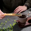 竹木茶スクープスプーンシャベル中国のカンフー茶茶jam、スパイス、調味料、調味料、砂糖、蜂蜜、コーヒーZZA12806