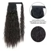 Synthetic Women039s Ponytail Long Wavy Hair Extension Clip In Pony Tail Wrap Around Black Blonde Heat Resistant Fiber5829559