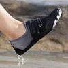 Nowe buty Aqua Men Men Kobiety Niepoślizgowe trampki Szybkie suche boso Pływanie obuwia na zewnątrz oddychające wędrówki Upstream Beach Buty Y220518