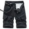 Men s Cargo Shorts Summer Army Military Cotton Loose Tactical Joggers Men Multiple Pockets Work Casual Short Pants 220715
