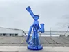 blue Glass hookah oil rig bong, 14mm joint factory direct sales welcome to order