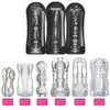 Male Masturbator Cup Soft Pussy Sex Toys Transparent Vagina Adult Endurance Exercise Products Vacuum Pocket for Men 220316