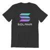 Men's T-Shirts Men Solana SOL Print Anime Casual Coin Classic Promo Tshirt