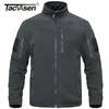 TACVASEN Volledige Zip Up Tactische Leger Fleece Jas Militaire Thermische Warme Werkjassen Heren Safari Uitloper Windjack 220727