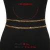 Sexy Doppelschicht Metall Taille Bauch Gürtel Kette Frauen Mädchen Vintage Bikini Strand Harness Rave Party Trend Körper Schmuck Zubehör