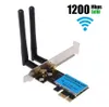 Adaptador WiFi inalámbrico PCI-E de doble banda de 1200 Mbps, tarjeta de red 2,4G/5Ghz Wi-Fi PCE E para ordenador portátil