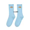 2021 palms Brokeback bear tide brand socks little bear embroidered hip hop medium tube socks lovely stockings