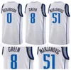 Basket stampato Jalen Brunson Jersey 13 Dorian Finney-Smith Dirk Nowitzki Maxi Kleber Dwight Powell Boban Marjanovic Blue White Gree