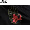 Хип-хоп футболка мужская змея призрак футболка Harajuku Streetwear Tshirt хлопок с коротким рукавом летние топы Tee Hiphop назад напечатаны 220408