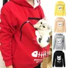 Men039s Hoodies Sweatshirts Pet Carrier Thicken Shirts Cats Lovers Hoodie Kangaroo Dog Pullovers Cuddle Pouch Sweatshirt Pock5983104