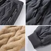 Men's Pants Brand Winter Warm Fleece Cotton Military Loose Cargo Casual Sports Over Size Thick Overalls Trousers 220826