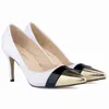 Scarpe eleganti pompe per le donne designer moda punta sottile tacco alto medio color lusso abbinati sandali in pelle matching sandali scarpe 220610